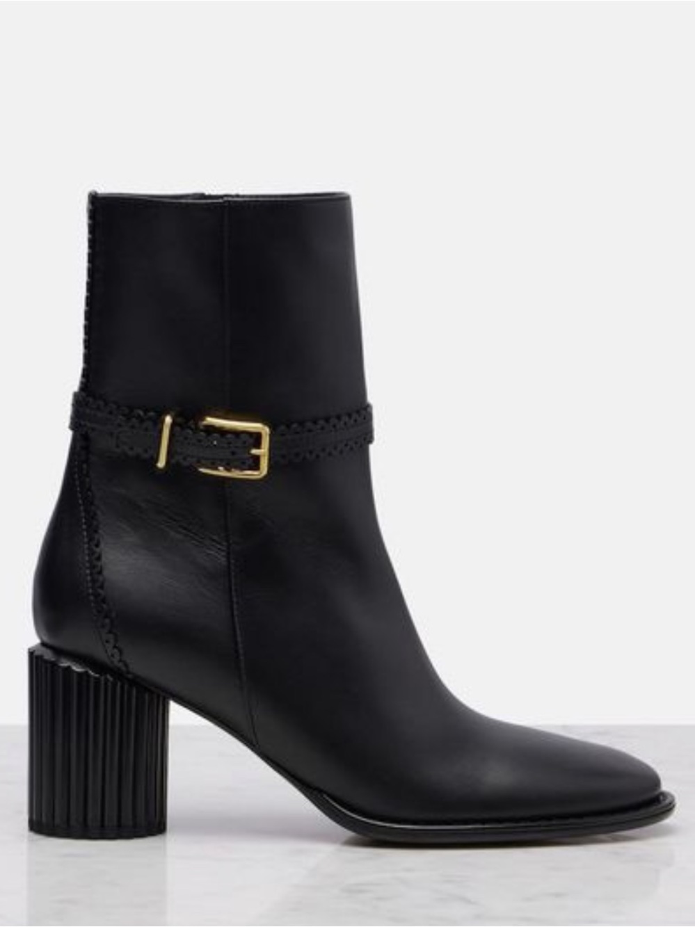 Zimmermann Eddie 70 Ankle Boots with Gold Buckle